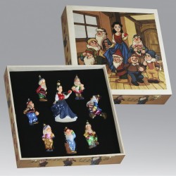 Christbaumschmuck Komozja Holzbox Schneewittchen und die sieben Zwerge Christbaumschmuck Komozja Holzbox Schneewittchen und die sieben Zwerge