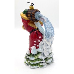 Christbaumschmuck Komozja  Weihnachtsmann mit Sternen