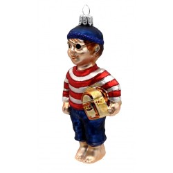 Weihnachtskugel Piratenjunge