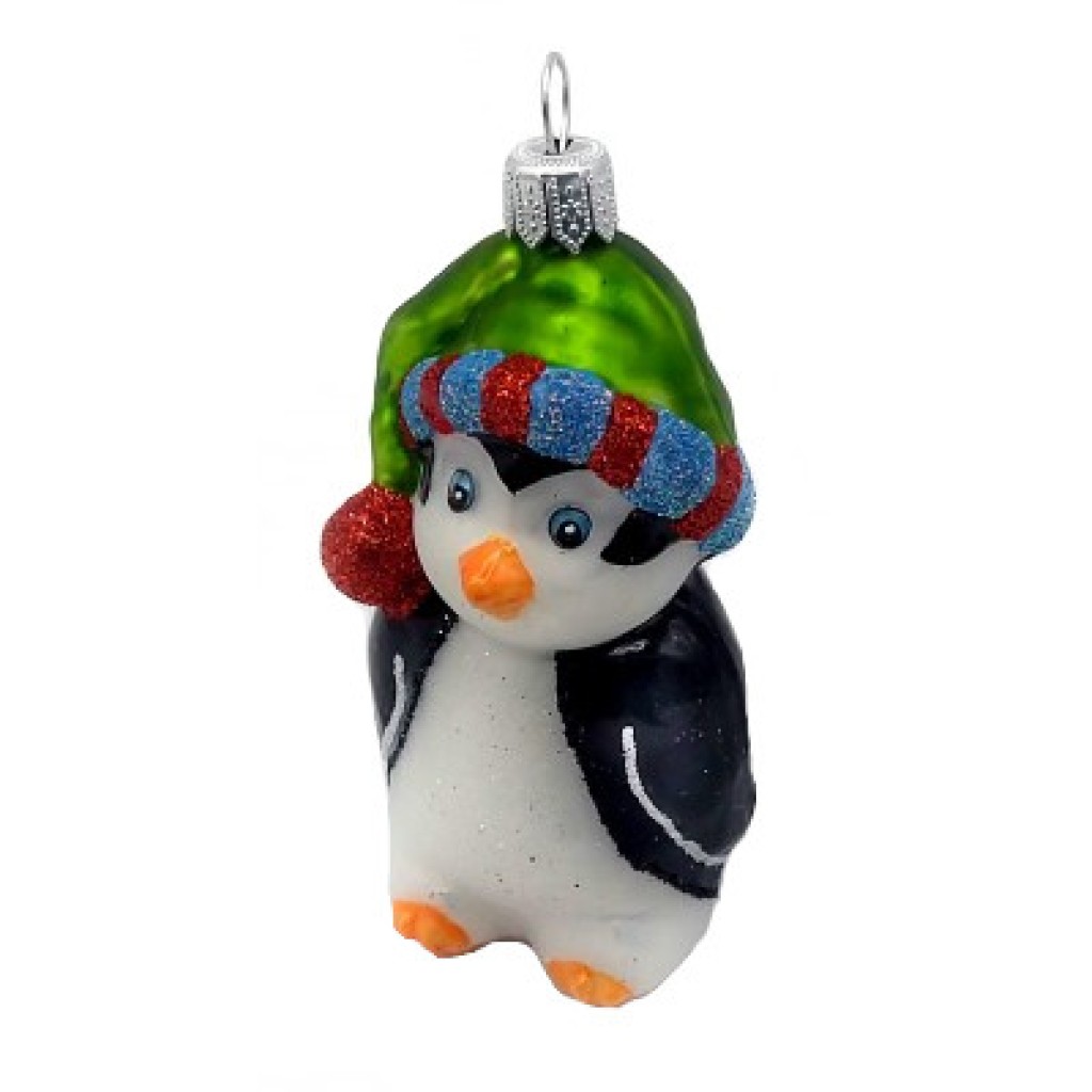 Christbaumschmuck Pinguin mit Weihnachtsmütze Christbaumschmuck Pinguin mit Weihnachtsmütze