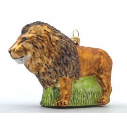 Weihnachtskugel Löwe