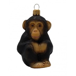 Weihnachtskugel Schimpanse