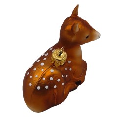 Christbaumschmuck Rehkitz liegend Christbaumschmuck Rehkitz liegend