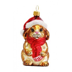 Weihnachtskugel Hase mit Weihnachtsmütze Weihnachtskugel Hase mit Weihnachtsmütze