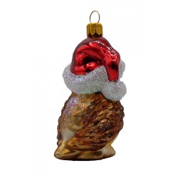 Christbaumschmuck Eule mit Weihnachtsmütze Christbaumschmuck Eule mit Weihnachtsmütze