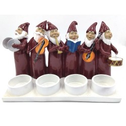 Harvesttime Teelichthalter Tomten Orchester Rot