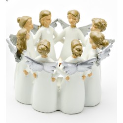 Harvesttime Teelichthalter Engel im Kreis