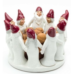 Harvesttime Schale mit tanzenden Weihnachtsmännern und Frauen