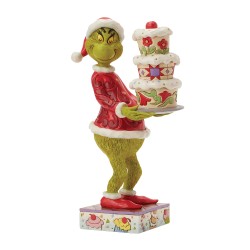 The Grinch with Grinchy Cake
