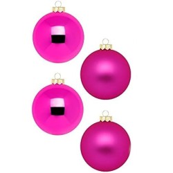 Weihnachtskugel Pink, Mix 6cm, 20 STK.