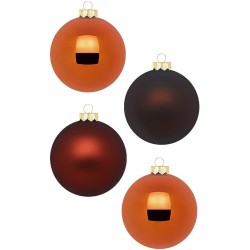 Weihnachtskugel Braun Mix 6 cm, 20 STK.
