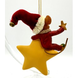 Anhänger Maus auf Stern Anhänger Maus auf Stern