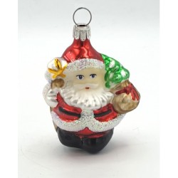 Christbaumschmuck Kleiner dicker Weihnachtsmann Christbaumschmuck Kleiner dicker Weihnachtsmann