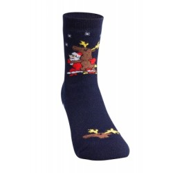 Design-Haussocken tanzender Weihnachtsmann 35/38