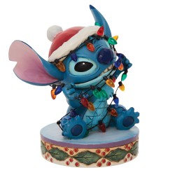 Disney Traditions - Jim Shore - Stitch mit Lichterkette