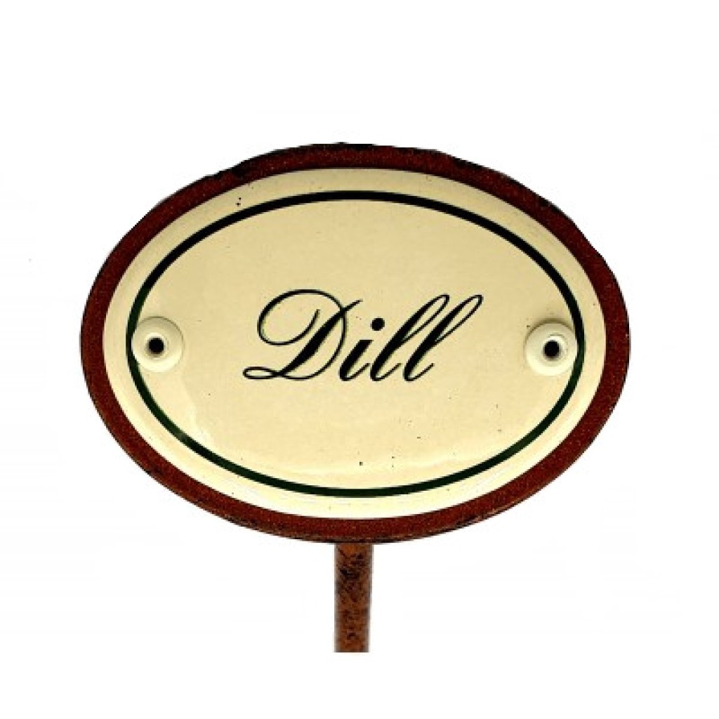 Kräuterschild Emaille Dill Kräuterschild Emaille Dill