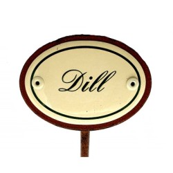 Kräuterschild Emaille Dill