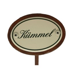 Kräuterschild Emaille Kümmel