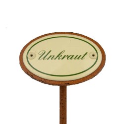 Kräuterschild Emaille Unkraut