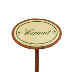 Kräuterschild Emaille Wermut