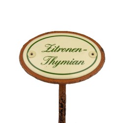 Kräuterschild Emaille Zitronen-Thymian