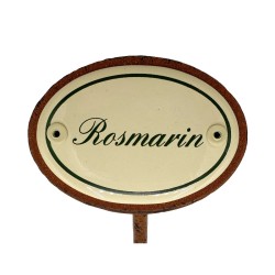 Kräuterschild Emaille Rosmarin