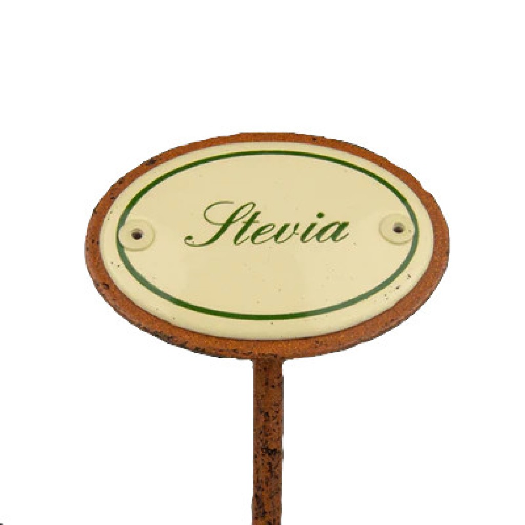 Kräuterschild Emaille Stevia Kräuterschild Emaille Stevia