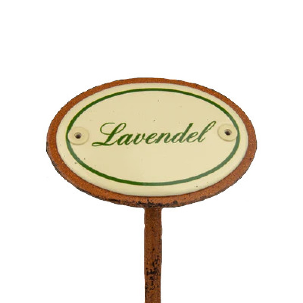 Kräuterschild Emaille Lavendel Kräuterschild Emaille Lavendel