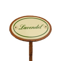 Kräuterschild Emaille Lavendel