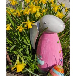 Osterhase Betty mit Schlappohren pink M