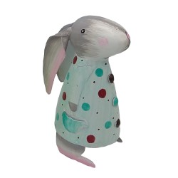 Osterhase Betty mit Schlappohren Türkis mit Punkten M Osterhase Betty mit Schlappohren Türkis mit Punkten M