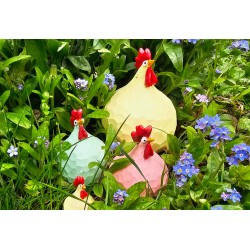 Ruth Vetter Henne, geschnitzt in Gelb M